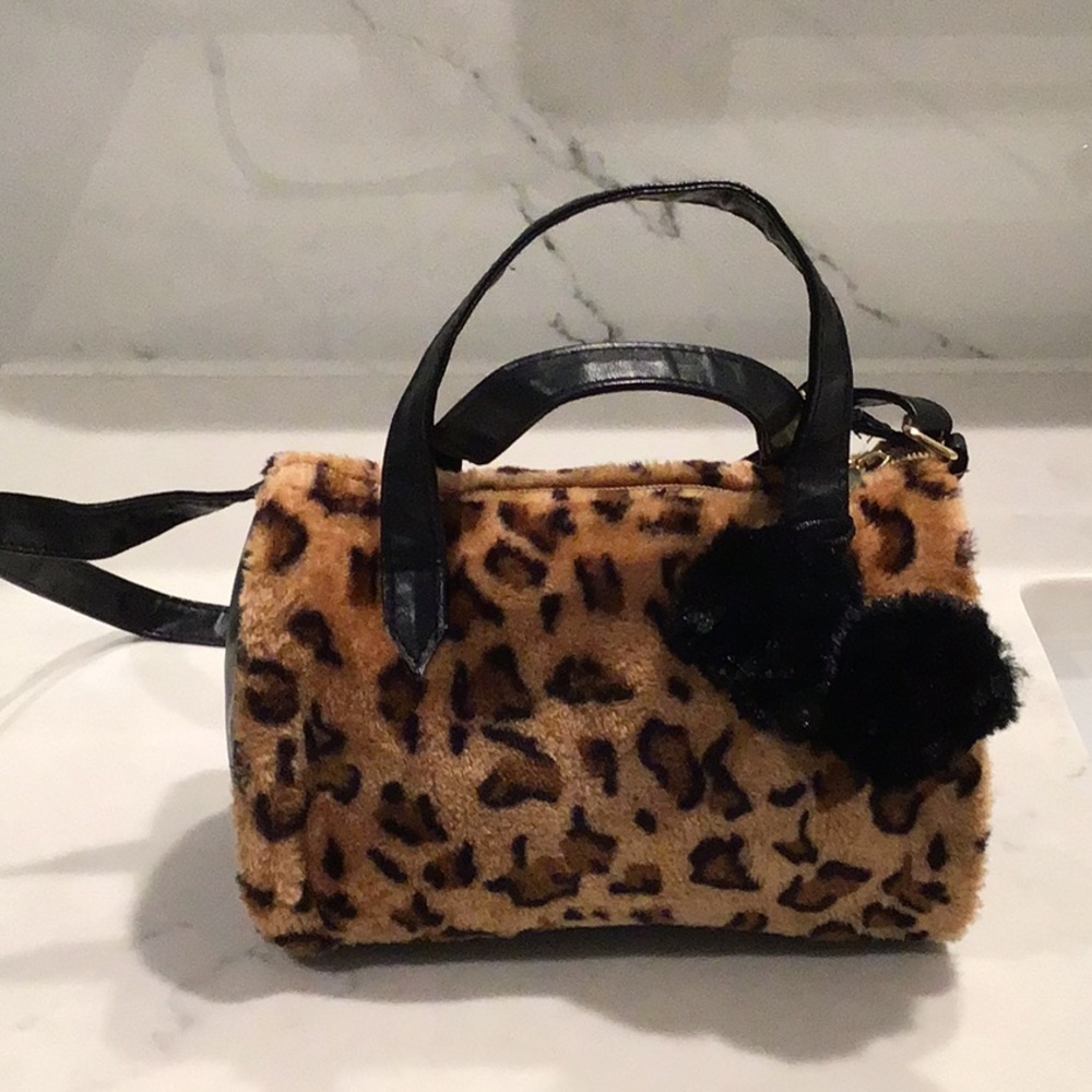 Leopard print handbag